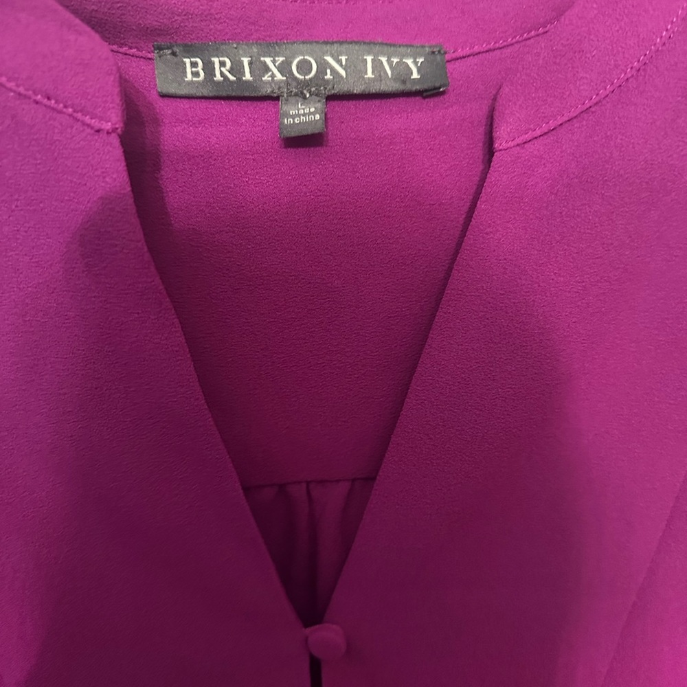 Brixon Ivy Purple Blouse size L - Picture 3 of 5